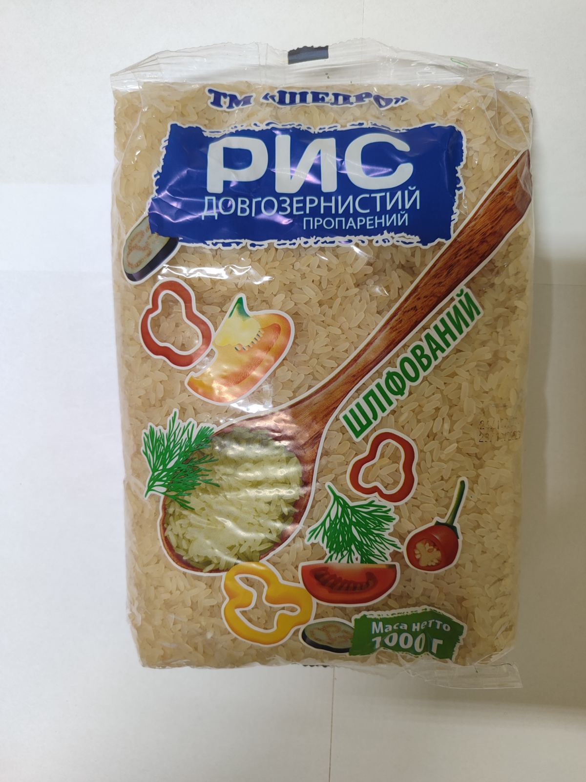 Рис довгозернистий пропарений ТМ ЩЕДРО 1000г